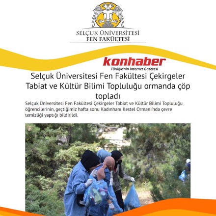 Kestel ormanı çevre temizliği